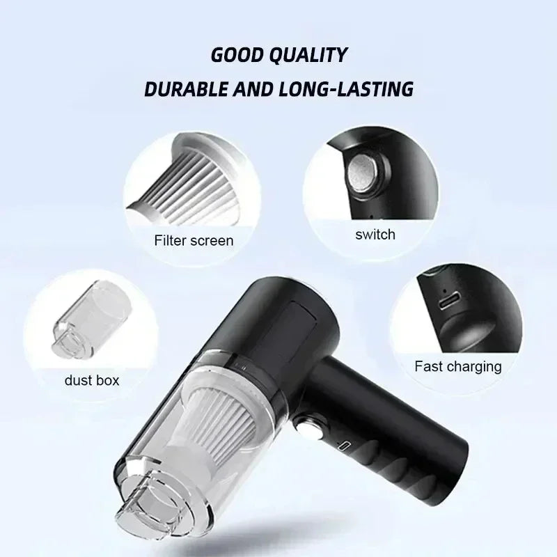 Car Vacuum Cleaner 2900000 Pa 4 In1 Powerful Clean Machine Wireless Blowing Suction Portable Vacuum Cleaner household New 2026