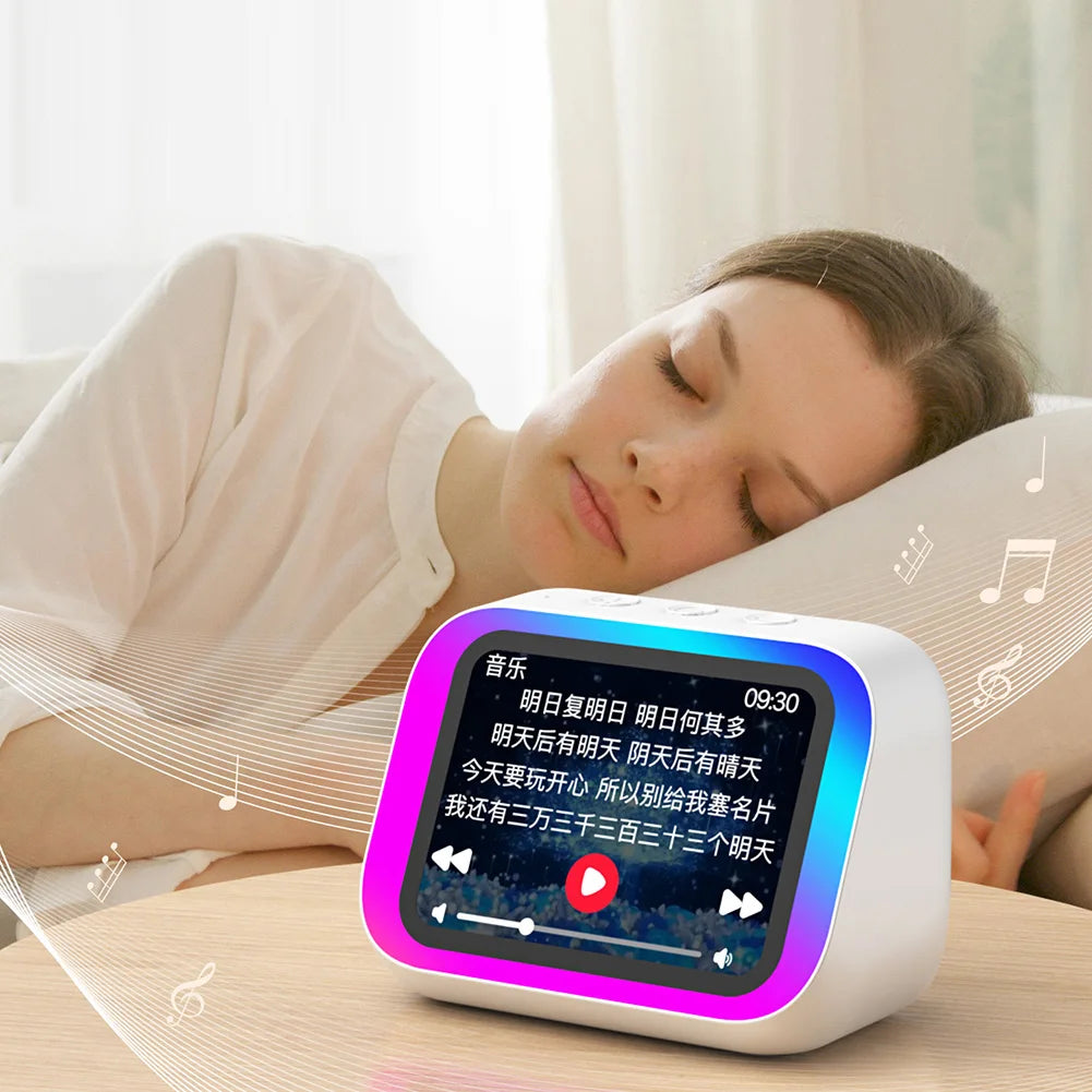TF26Pro Voice Assistant Home Speaker Portable BT Speaker Alarm Clock Hands-Free Calling Music Playback Weather Forecast for Home