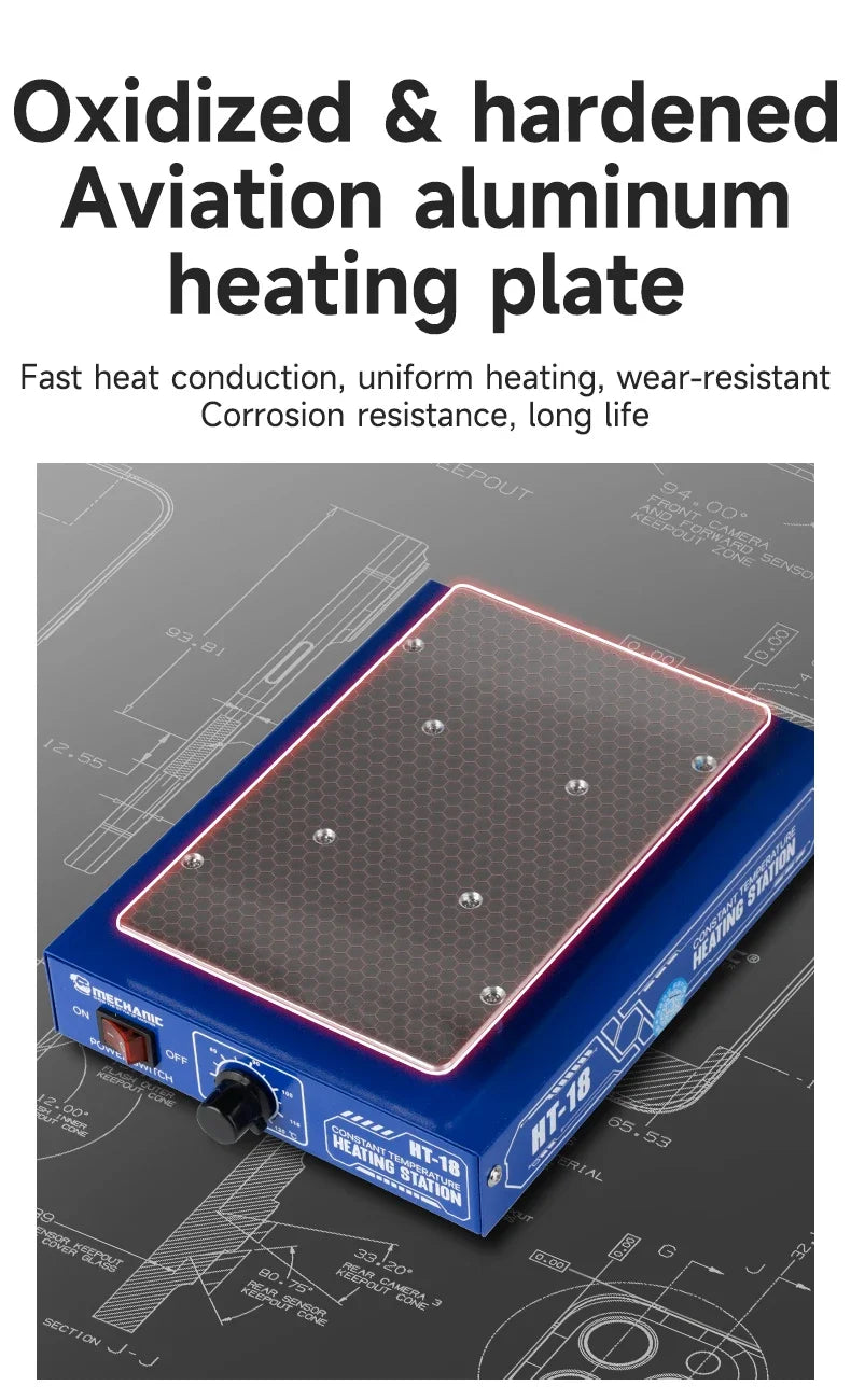 MECHANIC HT18 Smart Digital Heating Platform Thermostatic Control for Screen Removal Welding Circuit Repair Heating Application