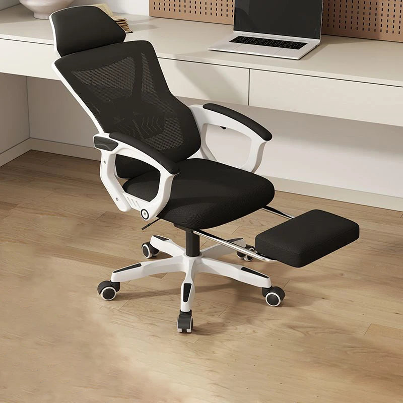 Office Ergonomic Chair Gaming Chair Mesh Office Chair with Rocking Function Armchair Relaxing Chair Adjustable Waist Support