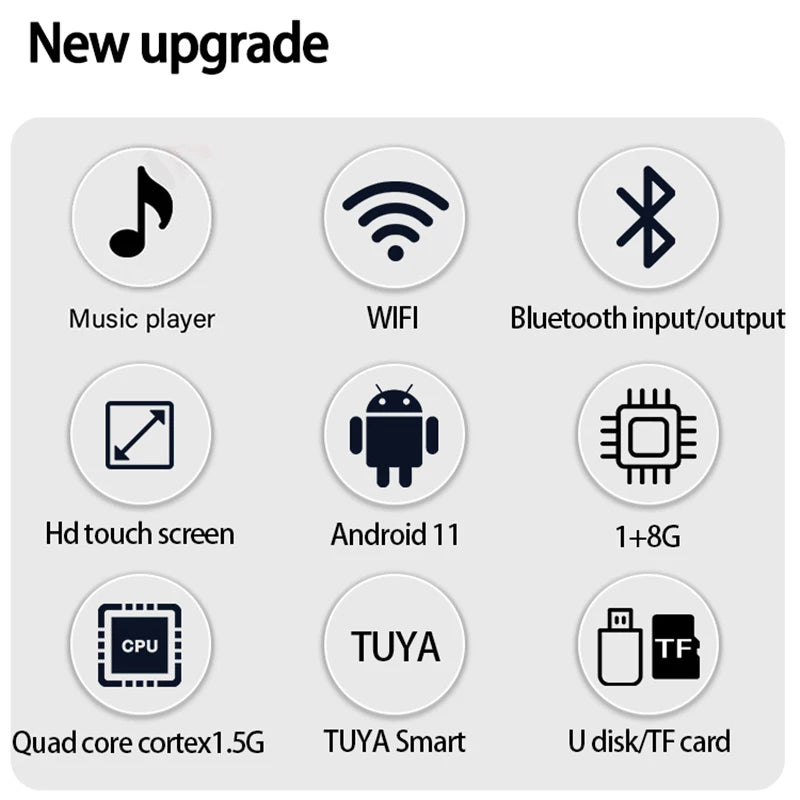4 Inch Android 11 TUYA smart audio in wall amplificador bluetooths music player home theater systems sound equipment amplifiers
