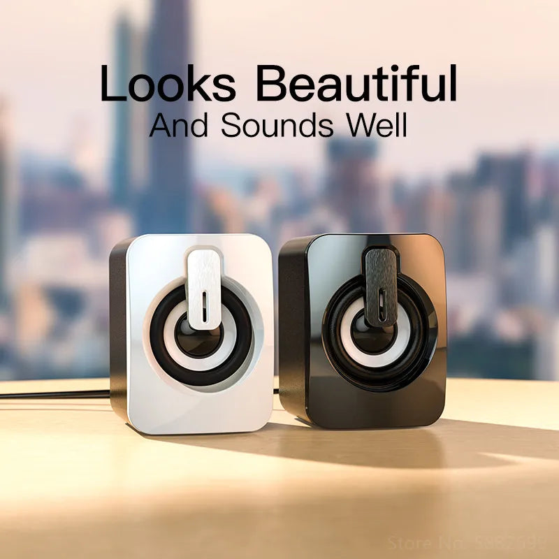 Stereo Speaker For Desktop Computer Laptop PC Notebook Wired Mini Home Musical Music Sound Box Caixa De Som Portable Altavoces