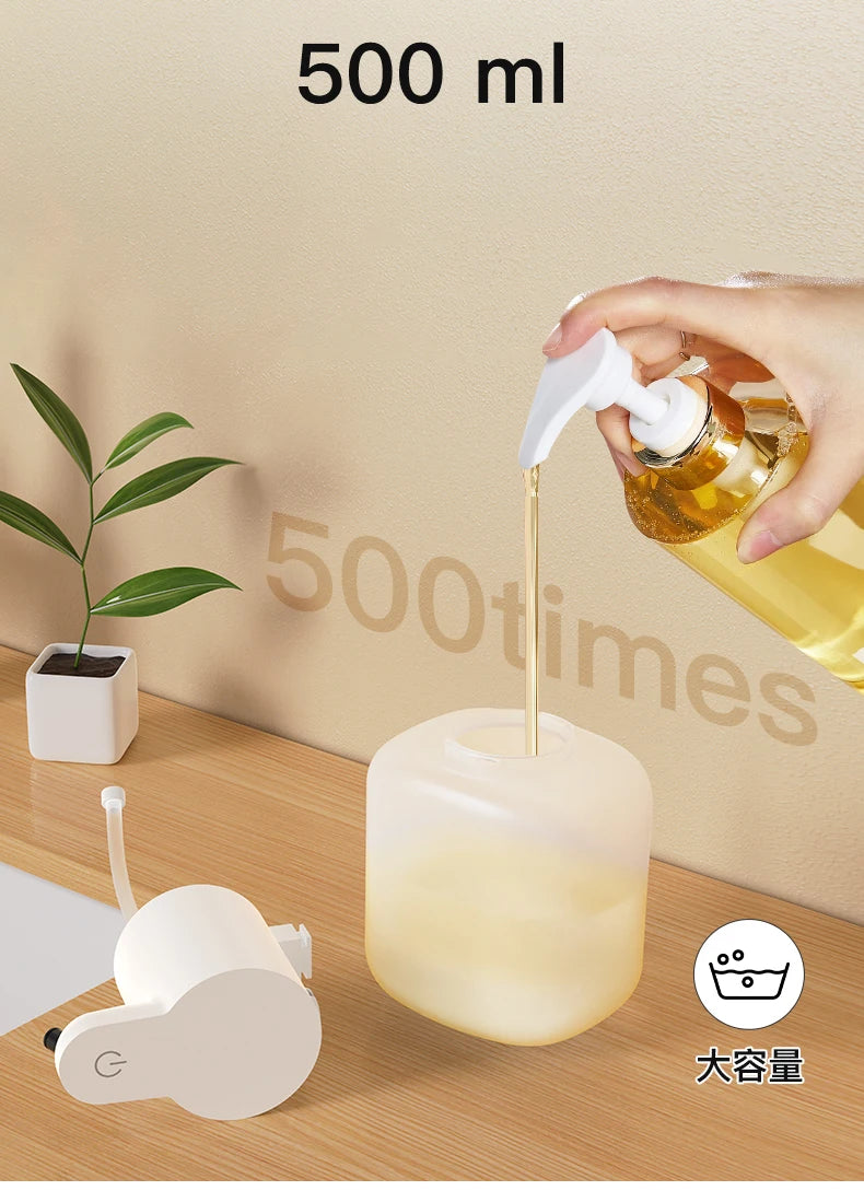 500ML P6 Large Capacity Contactless Intelligent Induction Automatic Sense Soap Dispenser Electric Hand Sanitizer Washing Machine