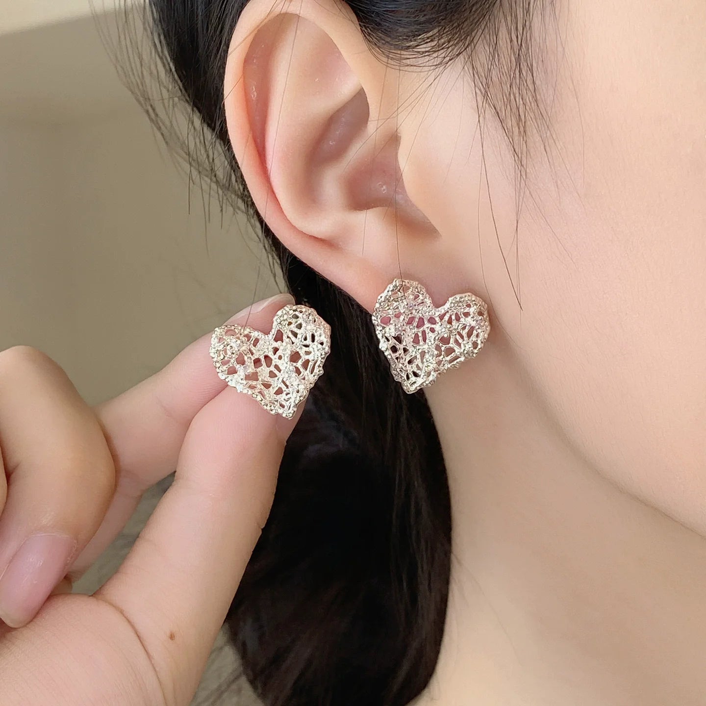 VENTFILLE 925 Sterling Silver CZ Star Moon Asymmetric Hoop Earrings for Women Girls Gold Silver Color Party Jewelry Gifts