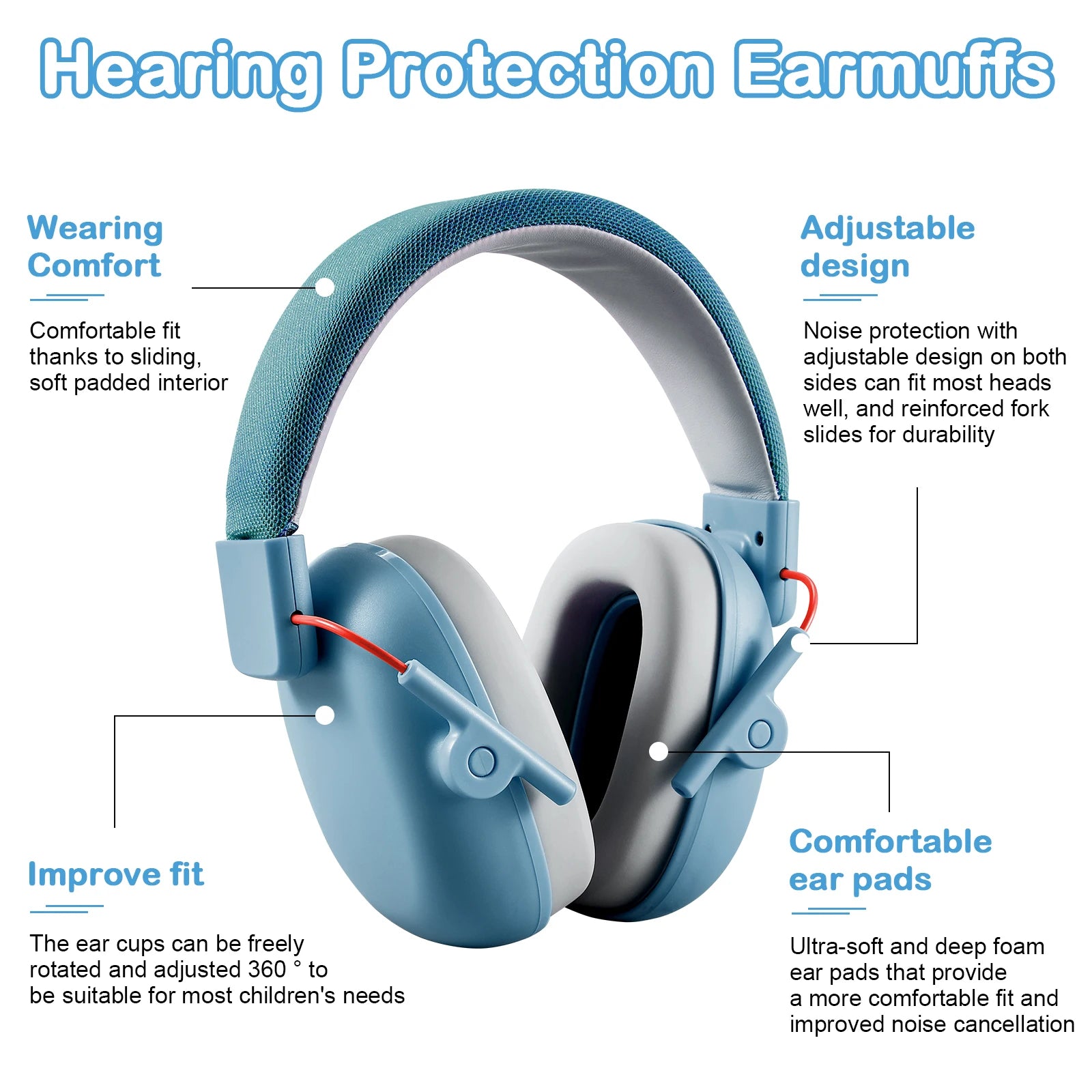 YHKEMA Kids Noise Cancelling Headphones