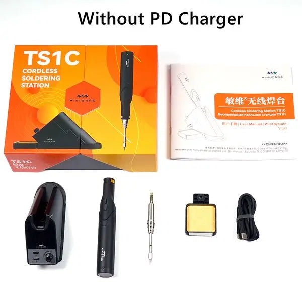 Original TS101 USB Electric Soldering Iron Kit Adjustable Temperature Digital Solder Station 24V 3A Power Supply TS100 Upgraded