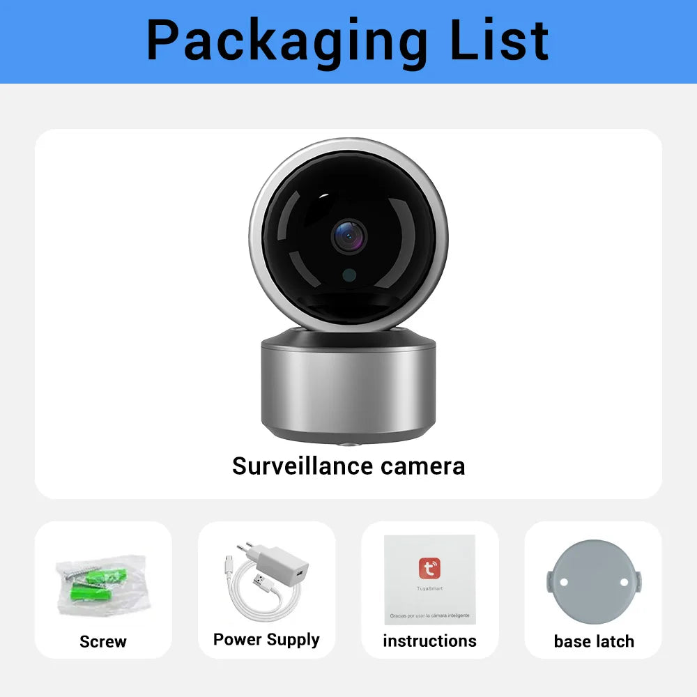 Smart Life 5MP IP WiFi Camera Surveillance Security Baby Monitor Automatic Human Tracking Cam Two Way Audio Indoor Video Camera