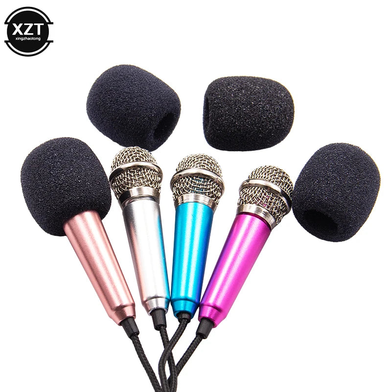 NEW Handheld Mic Portable Mini 3.5mm Stereo Studio Speech Mic Audio Microphone For the Smart mobile Phone Desktop Accessories