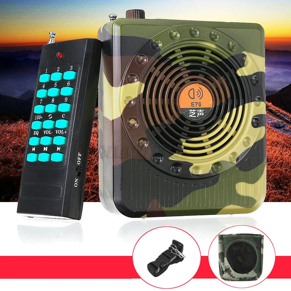 Rechargeable Remote Control Amplifier Professional Small Sound Amplifiers Bait Call Speaker Hunting Tool Sound Amplifier