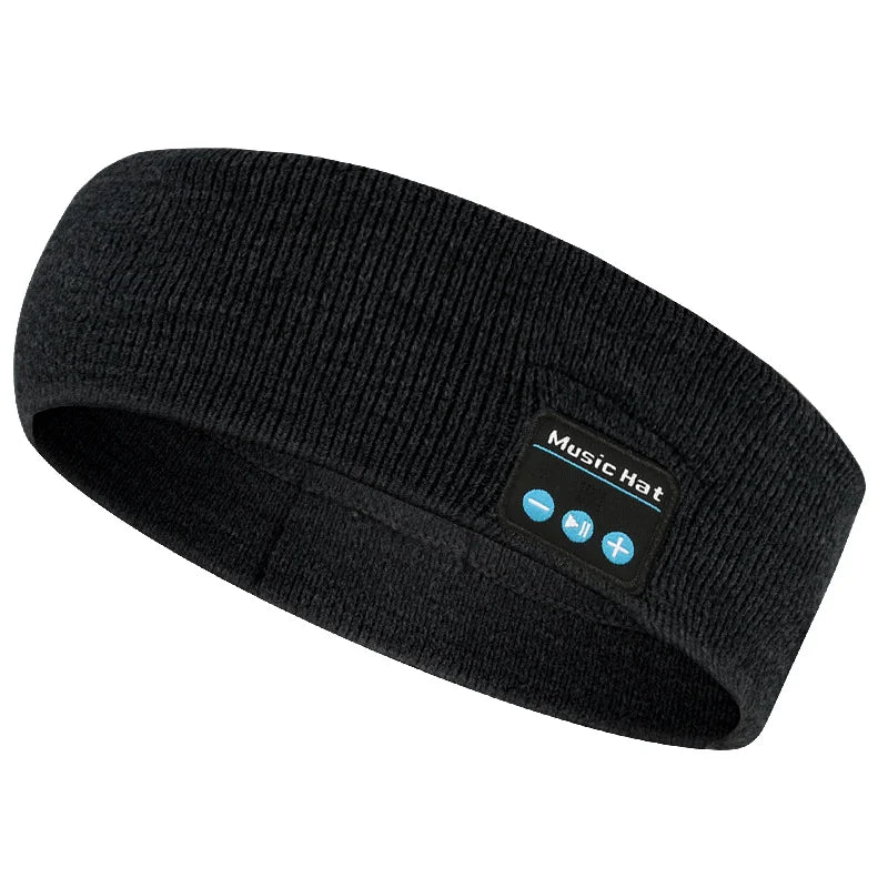Wireless Stereo Bluetooth 5.4 Headphones Running Sleeping Earphone Headset Knit Sports Music Headband With MIC 200mah Battery