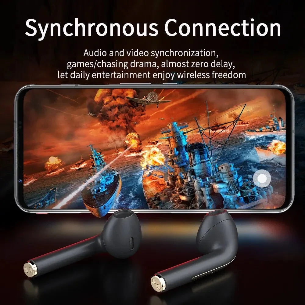 SONY J18 Wireless Bluetooth Earphones HiFI In Ear Stereo Soundtrack Microphone Waterproof Touch Noise Reduction Earphones