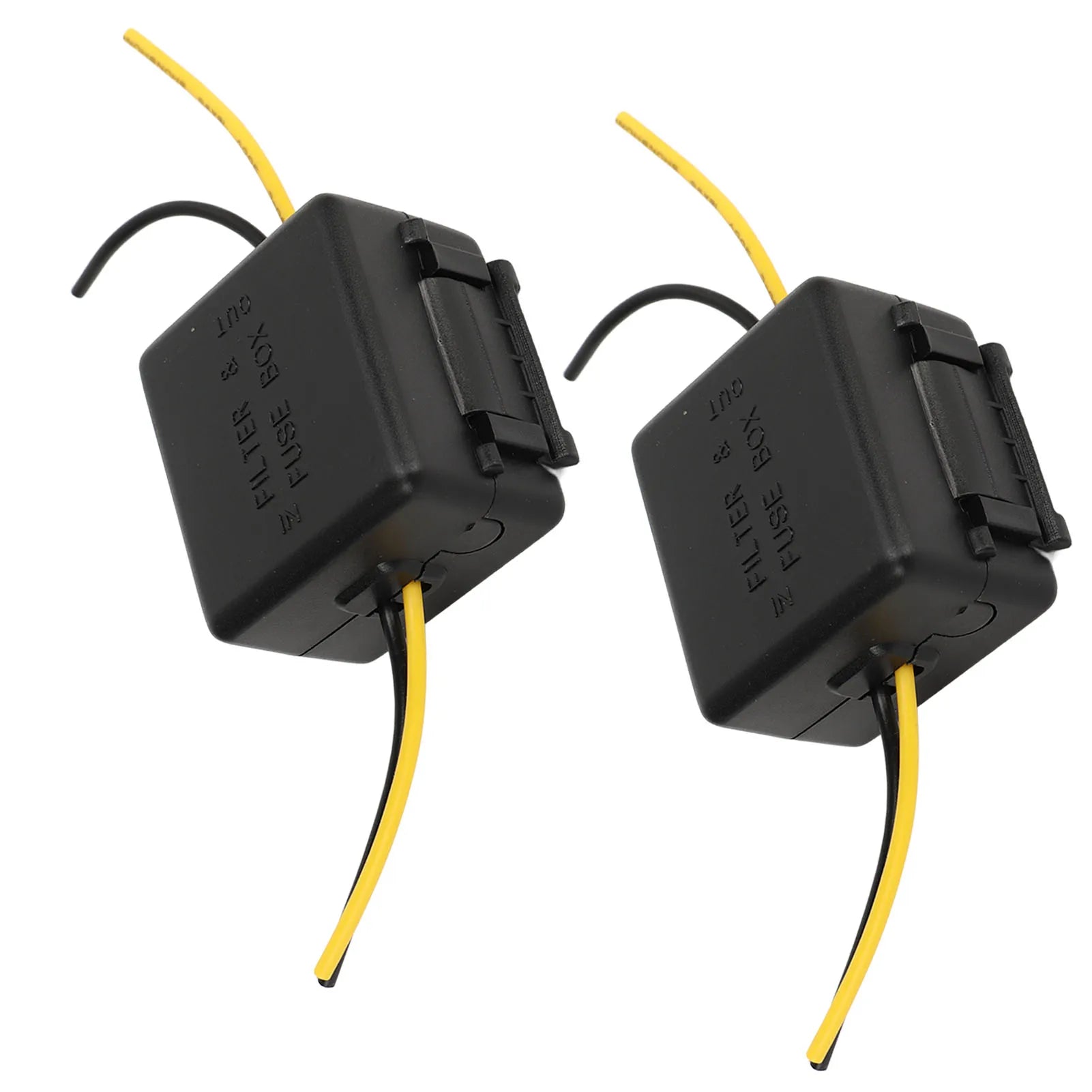 2Pcs Car Power Filter Stereo Noises Reduction Stereo Noise Suppressor Reducer 12V Interference Proof for Equalizers Amplifiers