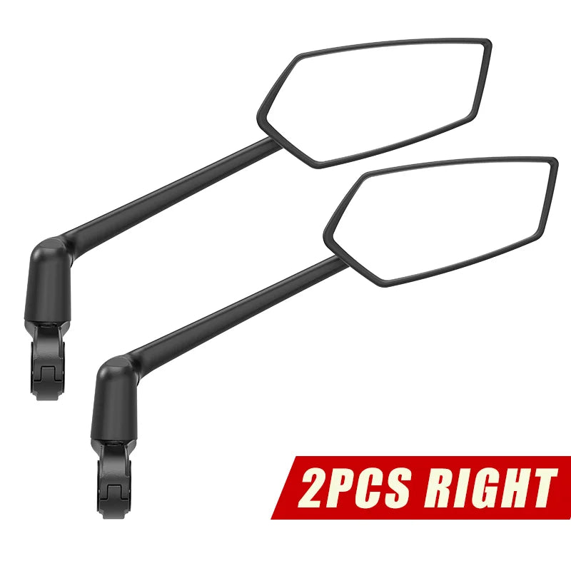 RBRL Bicycle Handlebar Rearview Mirror Automotive-Grade Wide Angle Ultra Clear Bike Mirror 360 Rotatable for Electric Scooter
