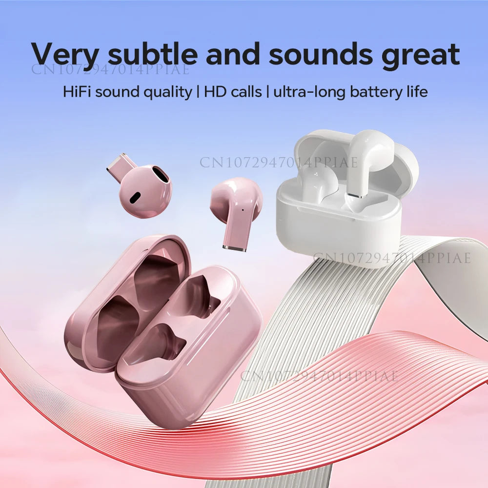 New Mini Earphones Wireless Bluetooth Earbuds Long-Lasting TWS Noise Cancellation Headphones Extended Battery Life With Mic