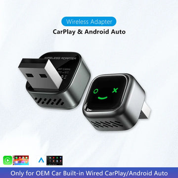 Wireless CarPlay Android Auto 2in1 AI Smart Box Carplay Wireless Android Auto Mini Car Play Adapter Bluetooth for The Car