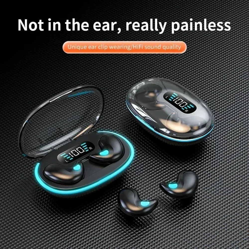 X55 Mini Earphone Wireless Earphone Headphones Noise Reduction Sport Game Sleep Bluetooth 5.3 Earbuds HIFI Stereo Music Headset