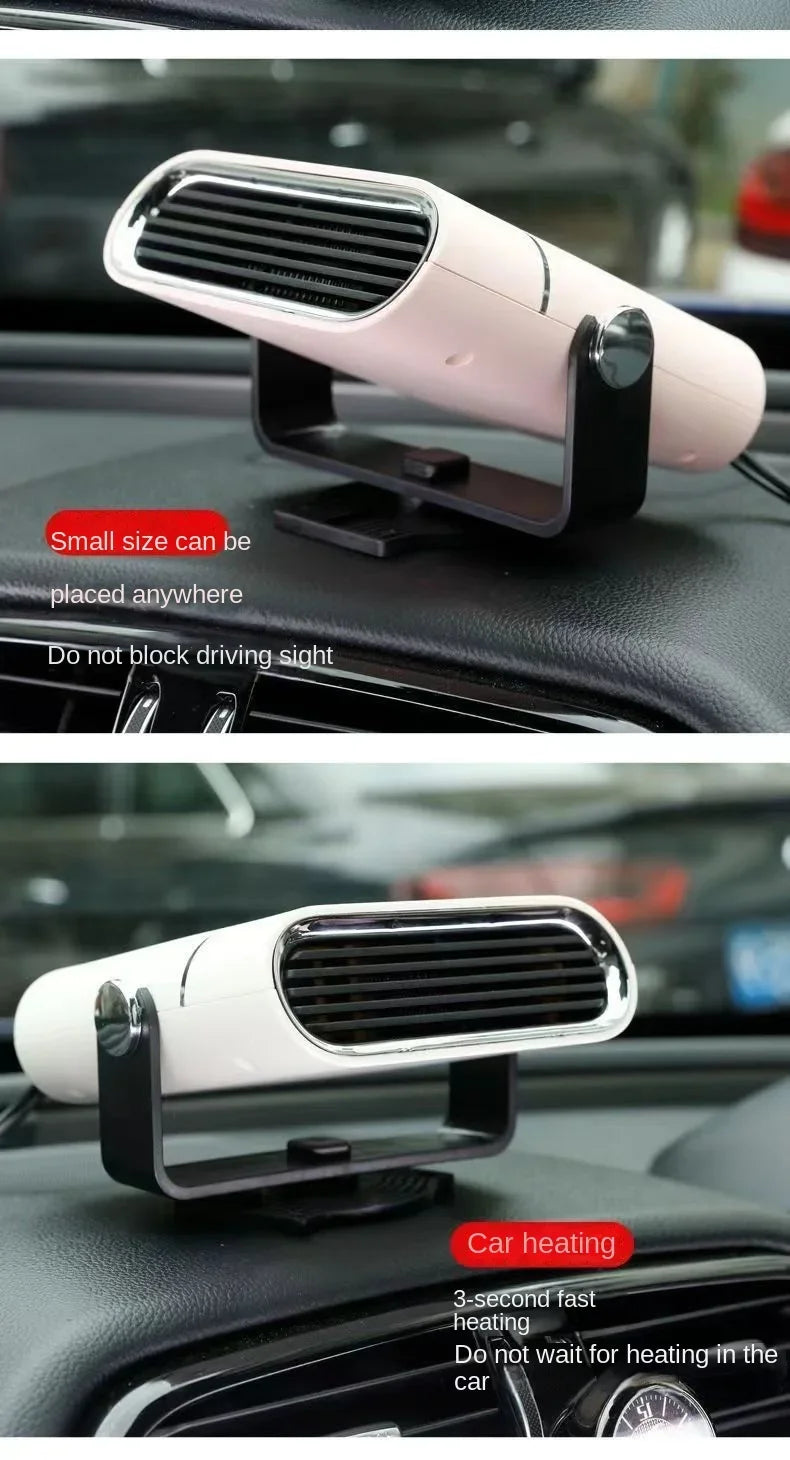 Car Heater Fan 12V/24V Car Heater Electric Cooling Heating Auto Windshield Defroster Defogging Demister Car Anti-Fog Heater