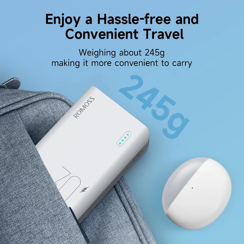 ROMOSS Sense 4S Pro Power Bank 10000 mAh 30W Fast Charging Powerbank PD2.0 QC3.0 Portable Battery Charger For xiaomi 14 iphone
