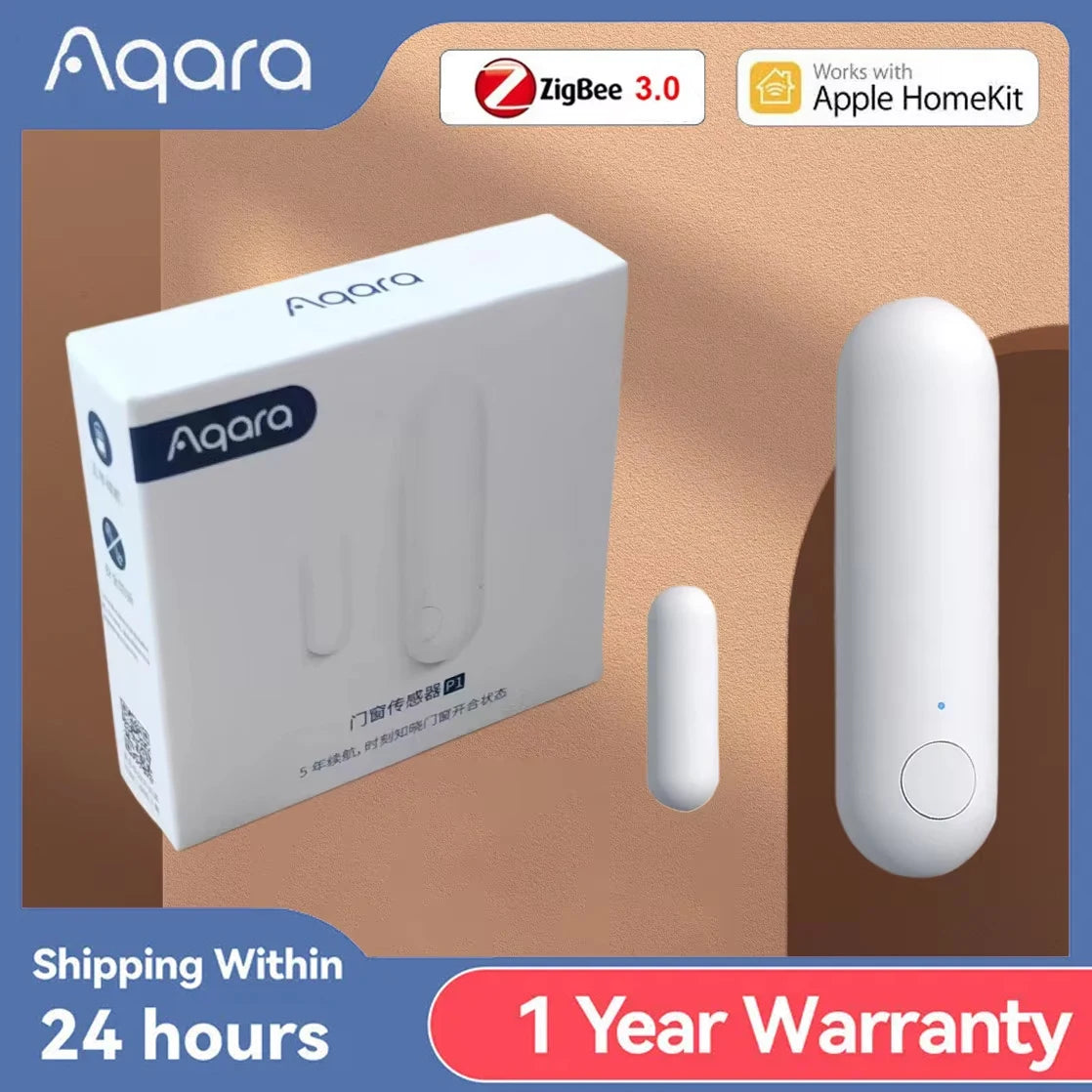 2025 Newest Aqara Door Window Sensor P1 Zigbee 3.0 Remotely View Intelligent Linkage Smart home Devices Work With Homekit APP