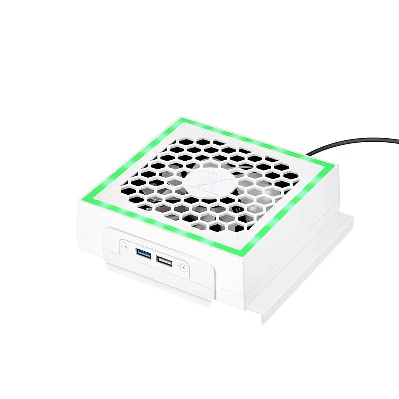 Cooling Fan Cooler For Xbox Series S Console with 2 USB Ports RGB Light 7 Lighting Modes Gaming Accessories for Xbox Series S