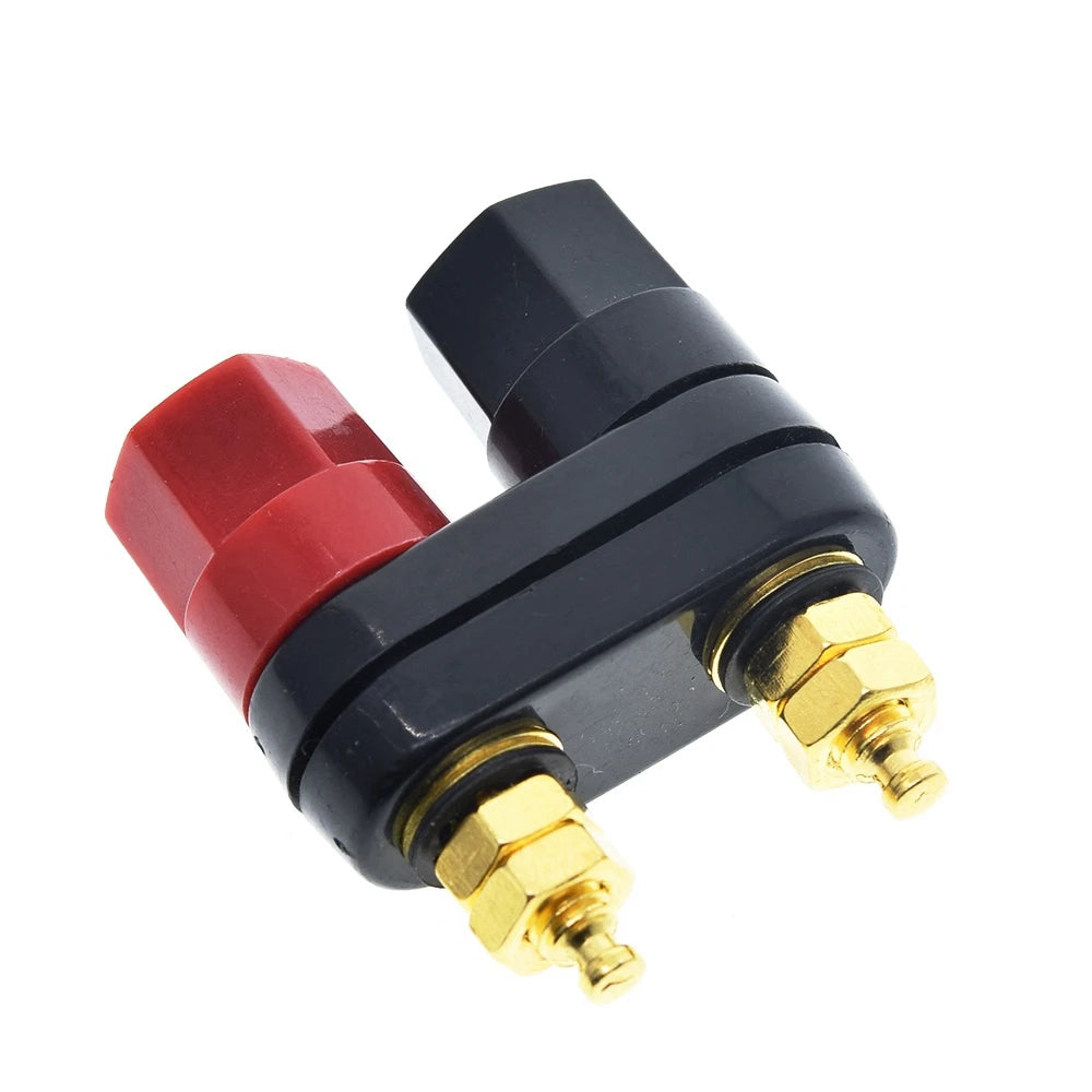1/2/5pcs Banana plugs Couple Red Black Connector Amplifiers Binding Post Banana Speaker Plug Jack