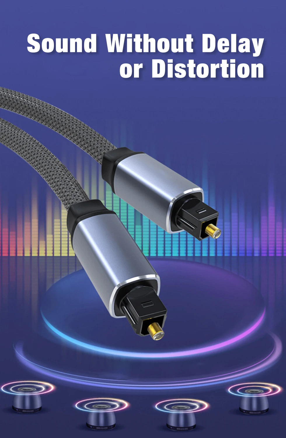 Digital Optical Audio Cable Toslink SPDIF Coaxial Cable for Amplifiers Player Blu-ray Xbox PS4 TV Soundbar Fiber Cable 1m 2m 3m