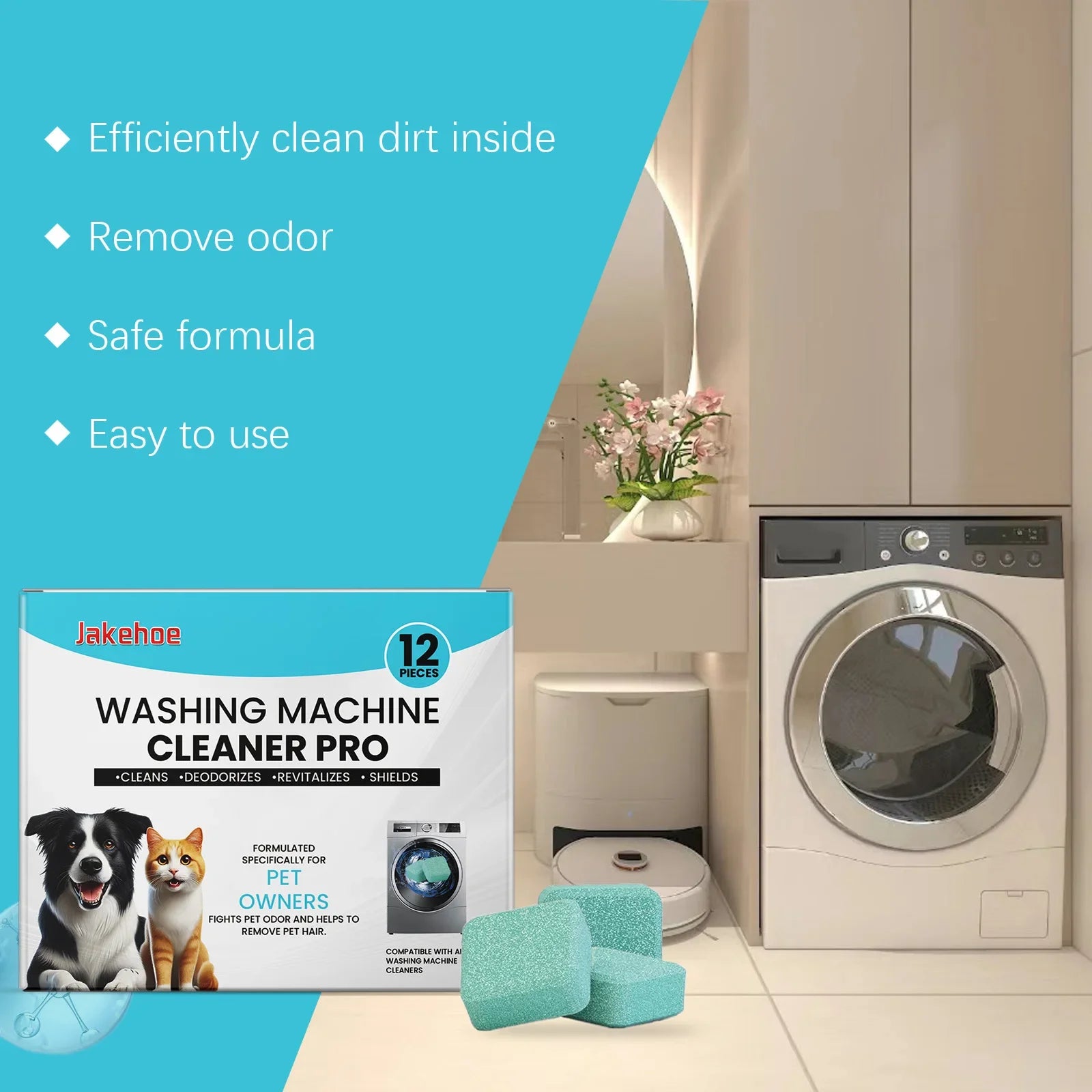 washing machine cleaning tablets, cleaning washing machine slots, household drum pulsator cleaning, stain removal and descaling
