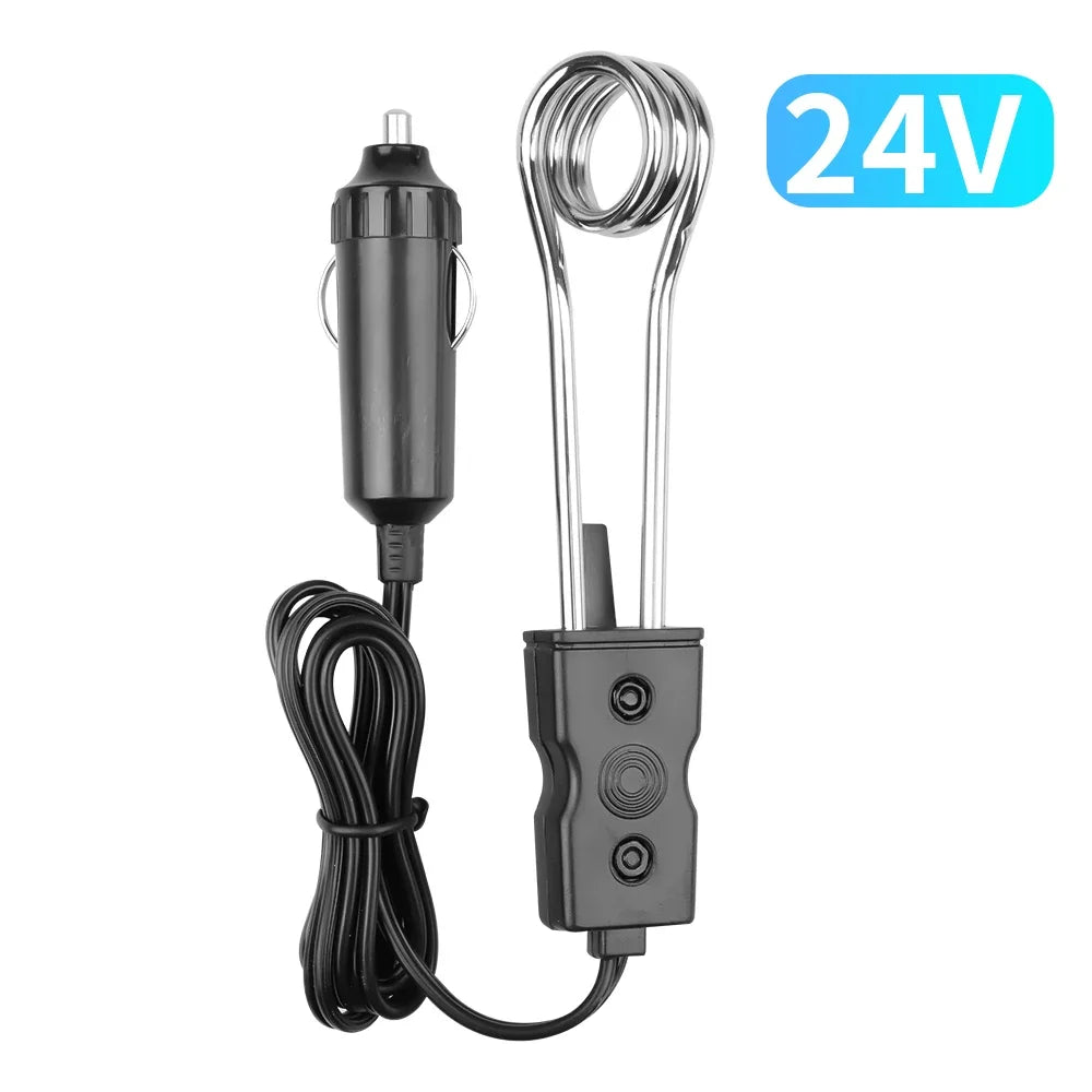 Portable 12V 24V Car Immersion Heater Portable High Quality Safe Warmer Fashion Durable Auto Electric Tea Coffee Water Heater