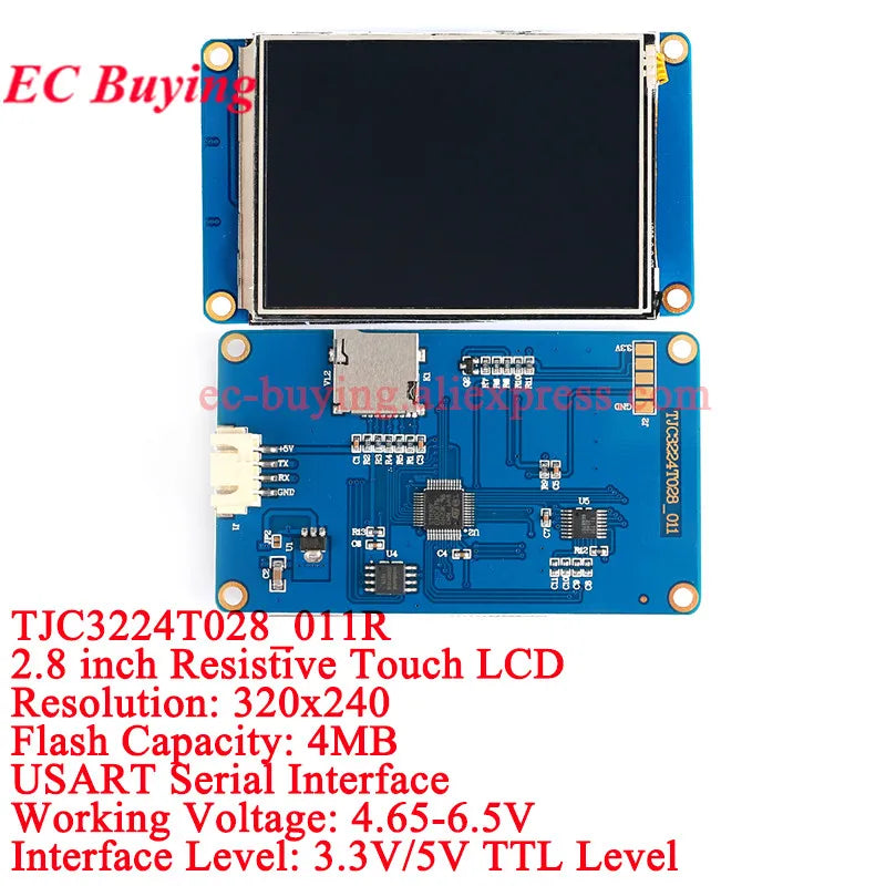 2.2 2.4 2.8 3.5 5 Inch USART HMI Intelligent Smart USART UART 2.2" 2.4" 2.8" 3.5" 5" TFT LCD Module Display with Font Picture