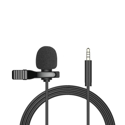 3.5mm Mini Microphone Type C Lapel Clip-on Microphone Portable USB Type-C 3.5mm Professional Micro Mic For DSLR Camera PC Laptop