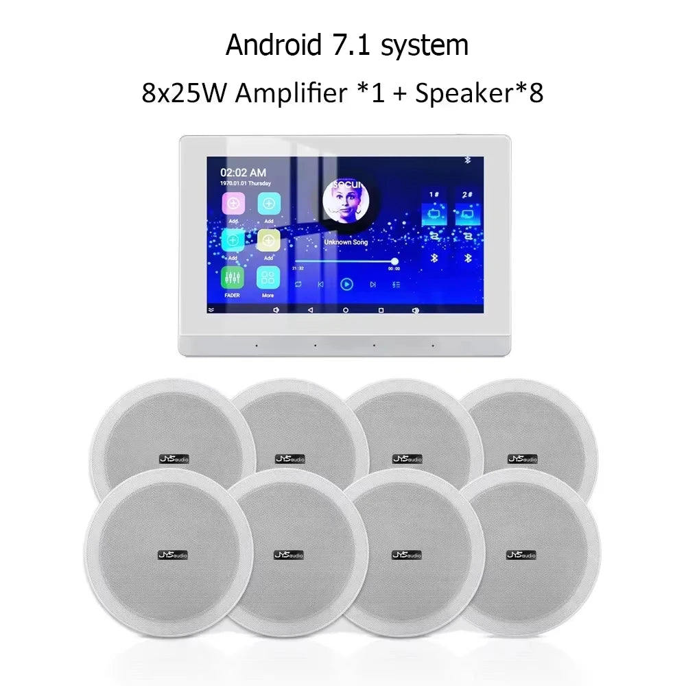 Smart Audio System Home Theater Sound Amplifier Wall Screen WiFi Bluetooth Amp Full House Speaker Setup 6INCH Ceiling Speakers