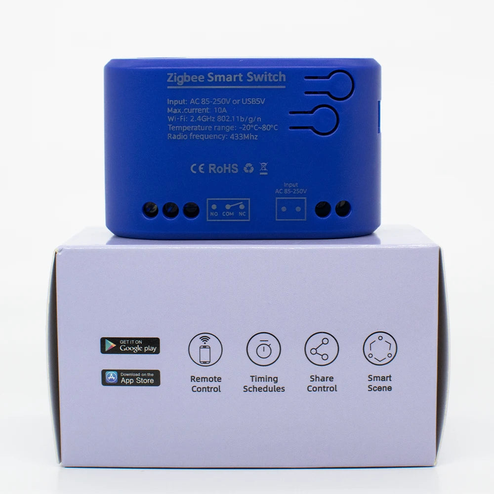 Zigbee Smart Temperature Switch 16A 2000W With Temperature Sensor Thermostat Data Monitoring Compatible With Alexa,Tuya