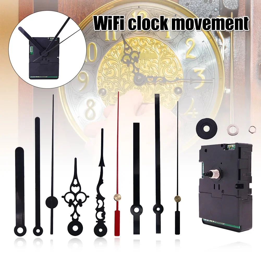 DIY Smart Wifi Clock Movement Automatic Time Adjustment Mute Movement Kits Home Decoration Durable Clock Accessories часы настен
