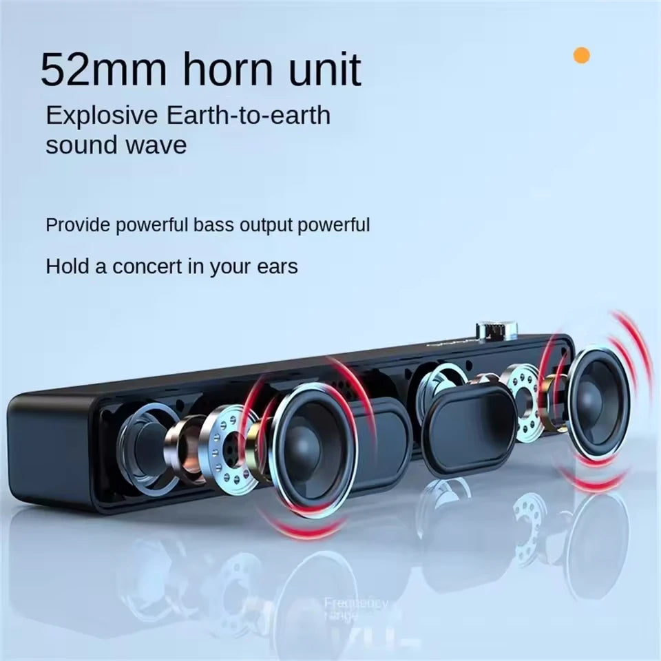 Wireless Subwoofer Soundbar For TV Computer PC Bluetooth Speaker Portable Sound Bar Box Music Caixa De Som Bocina Coluna Column