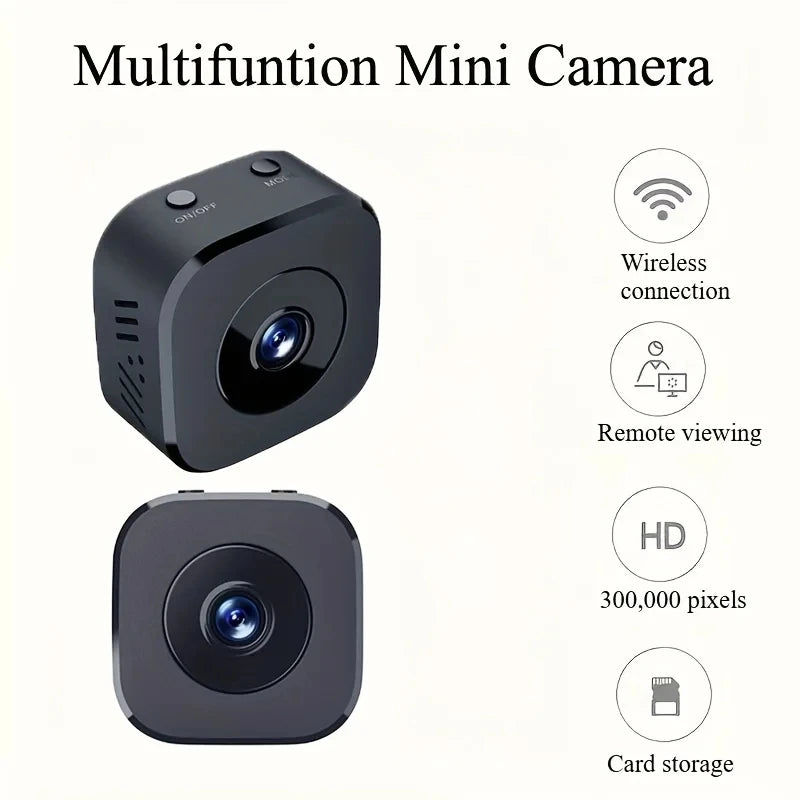Security Camera 4K Mini Full Color Night Vision High Definition WiFi Monitor Waterproof Motion Detect Surveillance Smart Home