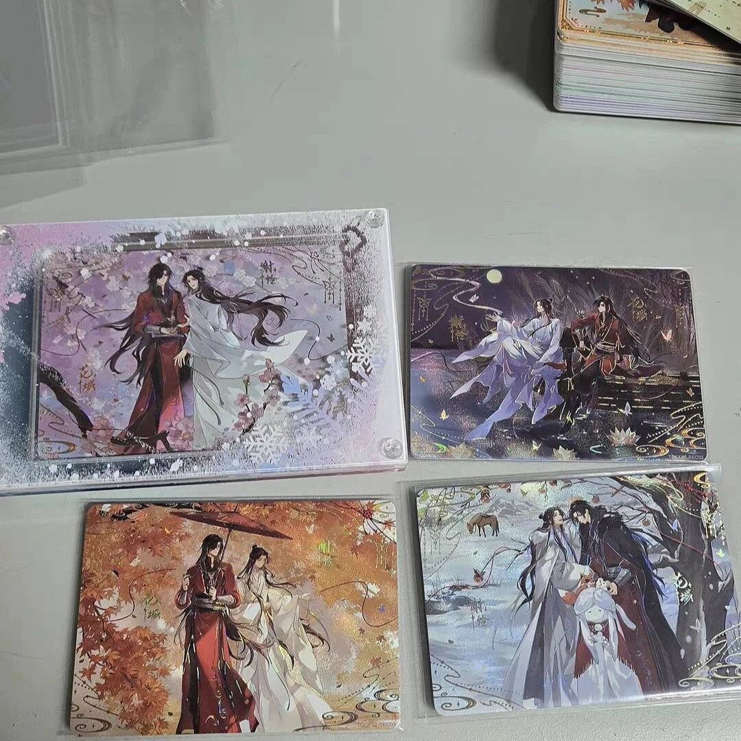 In Stock Tianguan Blessing Four Seasons Card Anime Anniversary Edition Collected Card Blind Box Original Nice Festival Gift Toys