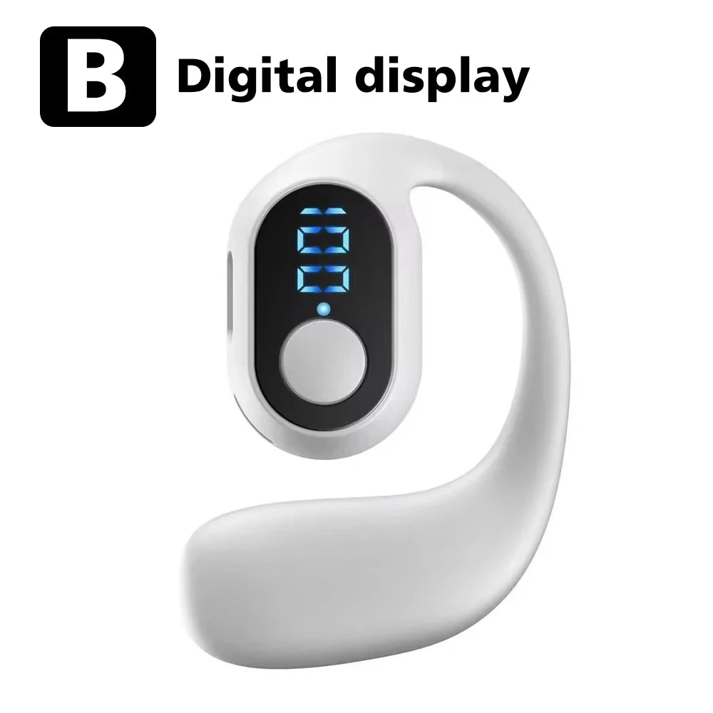 Bluetooth 5.4 Ear Hook Headphone With Mic TWS Wireless Earphone HiFi Stereo Noise Reduction Driving Headset Waterproof Earbud