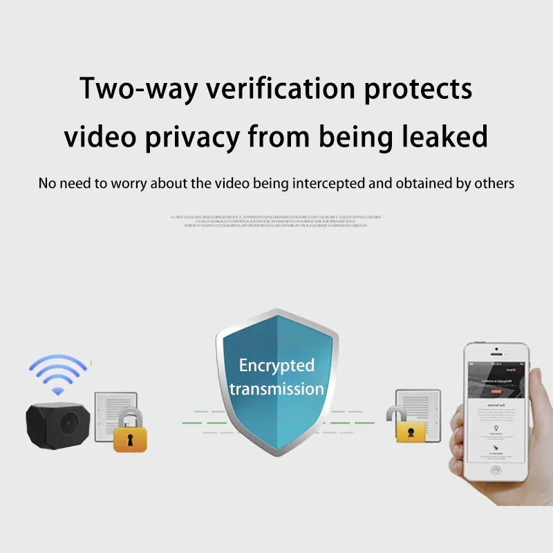 4K HD WiFi Mini Security Camera Smart Home Indoor IP Surveillance with APP Remote Monitoring Lightweight Portable Design 2026