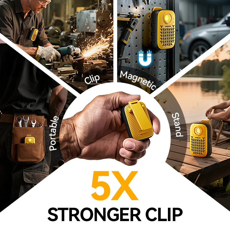 Joyroom Magnetic Bluetooth 5.4 Speakers Wearable Clip-On Wireless Waterproof Speaker with Light Clean Sound/ENC Built-in Mic