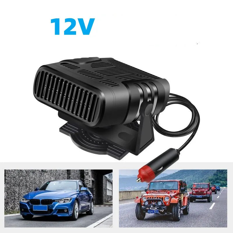 Car Heater 200W Dryer Windshield Defogging 12V/24V Heater Portable Defogger Defroster Heating Fan Household Heater 2026 New