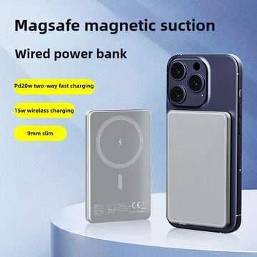 10000mAh Thin Wireless Power Bank Magnetic 20W Portable Fast Charging External Battery for Magsafe for IPhone 16 15 14 13 Xiaomi