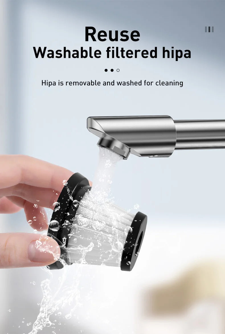 Youpin Car Vacuum Cleaner Powerful Cleaning Machine Strong Suction Handheld For Car Home Portable Wireless Cleaner New Mi