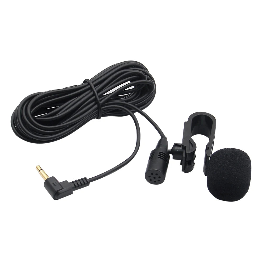 New Mini Car Audio Microphone 3.5mm Clip Jack Plug Mic Stereo Professionals Wired External Microphone For Auto DVD Radio 3m