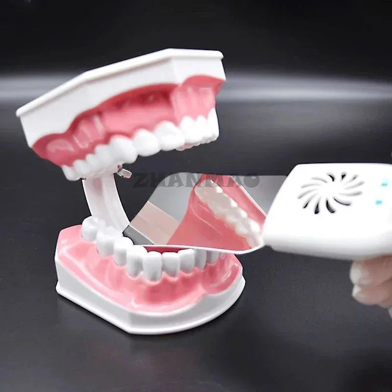Orthodontic Mirror with Light, Anti Fog, Double-sided Stainless Steel Reflector for Orthodontic Photography