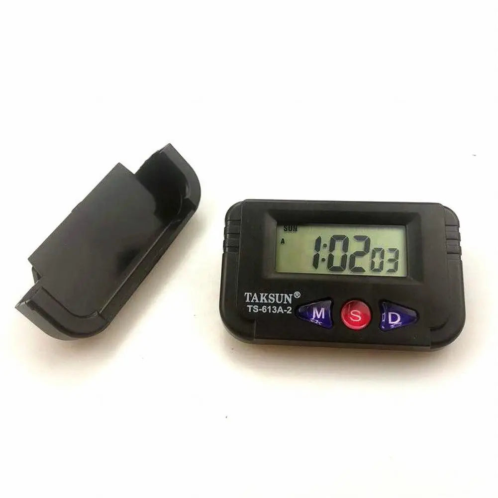 Table Clock Alarm Clock 1 Pc Car Clock Compact Double Sided Durable Reliable Stopwatch Date And Timer Function