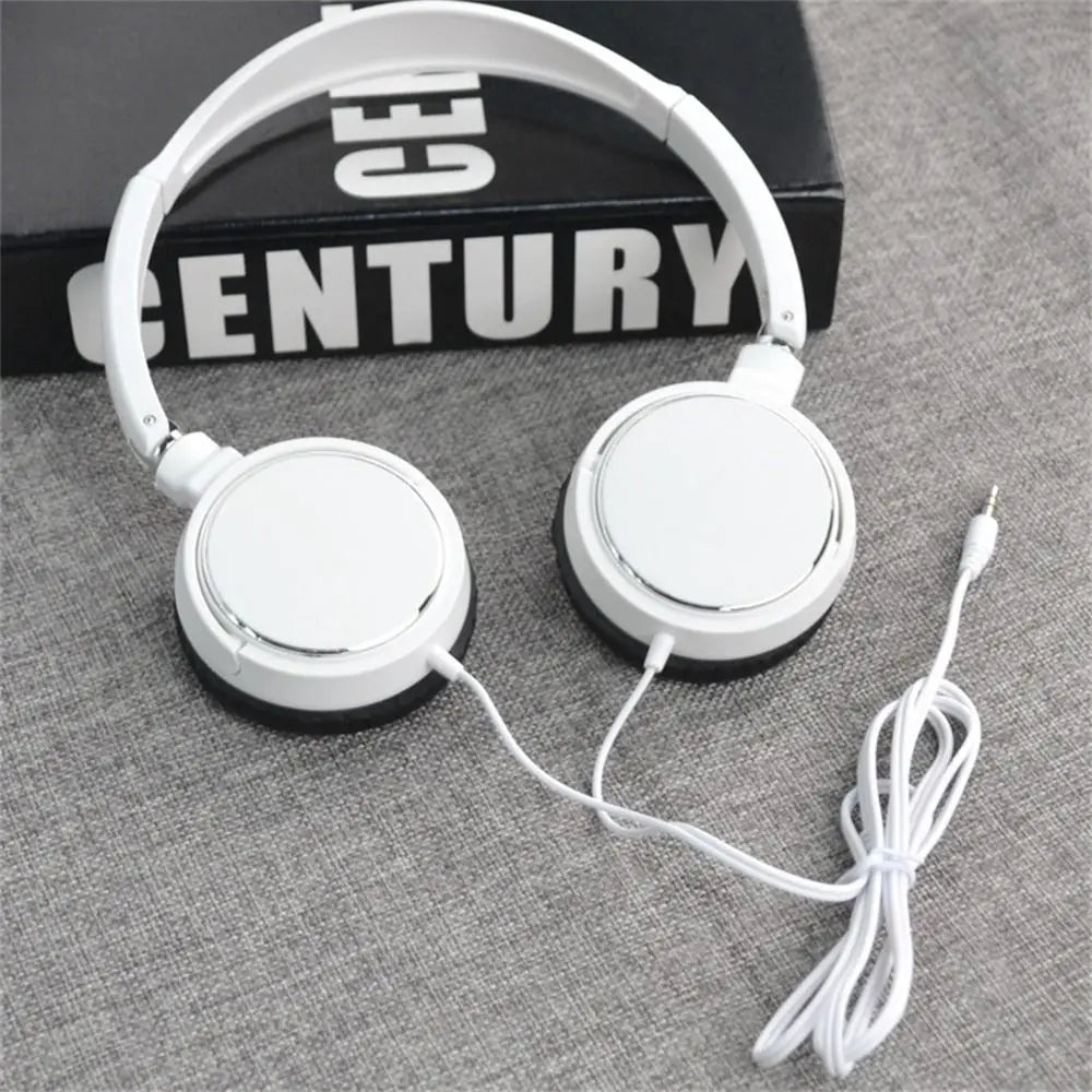 Universal Headphone Over Ear Foldable Wired Earphones HiFi Stereo Sound Portable Headset 3.5mm