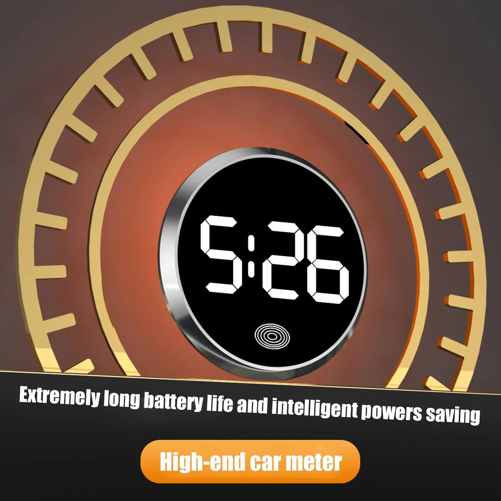 Car Clocks for Dash Touch-Control Digital Small Clock Light Watch with LED Display for Vehicle RV Home Travel Fridge Classroom