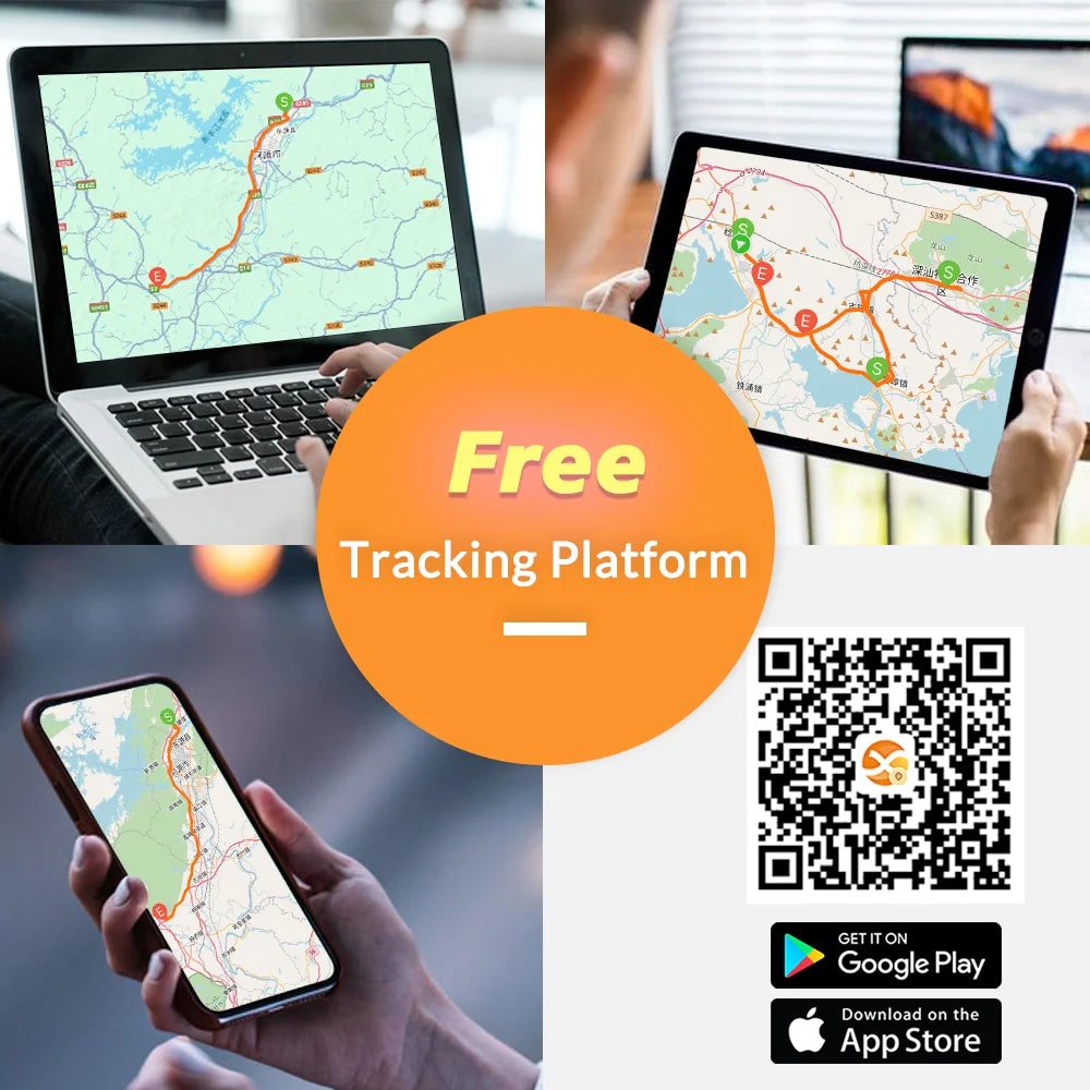 4G GPS Tracker For Car Motorcycle Anti-theft Vehicle GPS Tracking Device Mini GPS with Free Real Time Tracking Web APP and Relay