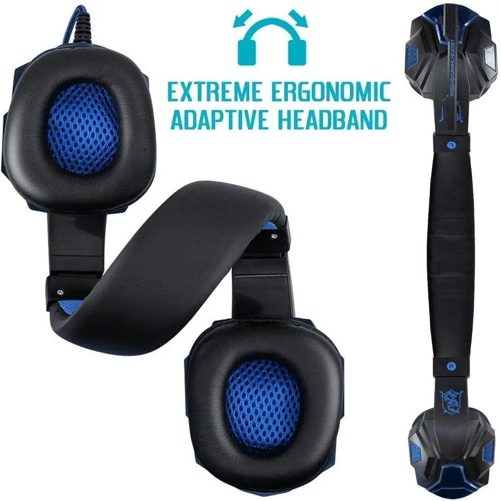 New Professional Wired Gaming Headphones With Microphone Led Light For Computer PS4 PS5 Xbox Bass Stereo PC Gaming Headset Gifts