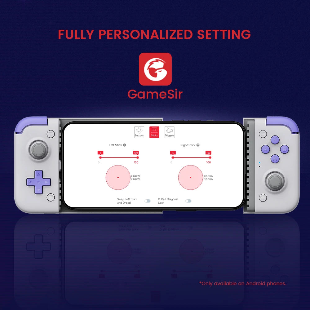 GameSir X2s Mobile Gamepad Android Phone Game Controller for Cloud Gaming Xbox Game Pass STADIA xCloud Hall Effect Joystick